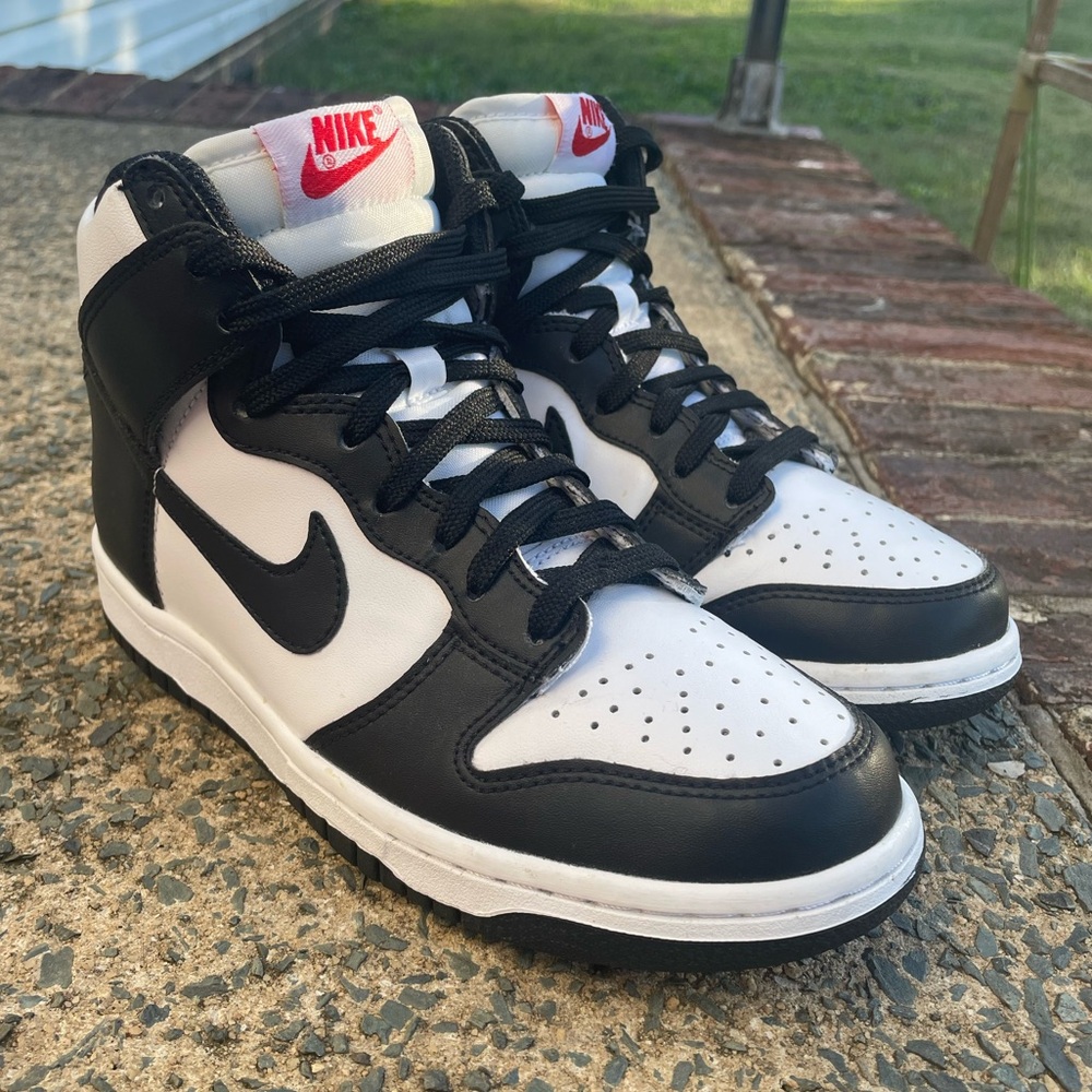 Youth Nike Dunk High Panda Sneakers